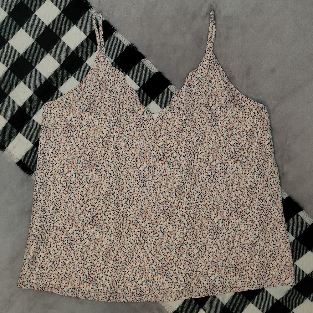 L | Socialite | Confetti V-Neck Cami Top